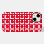 Geranium Elegant Grid Stippen Case-Mate iPhone Case (Achterkant (horizontaal))