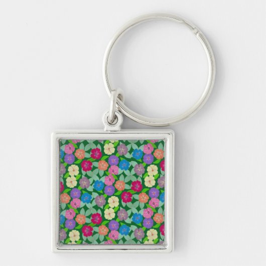 Geranium Flower Key Ring Sleutelhanger (Voorkant)