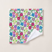Geranium Flowers Badhanddoek Set Bad Handdoek (Wasdoekje)