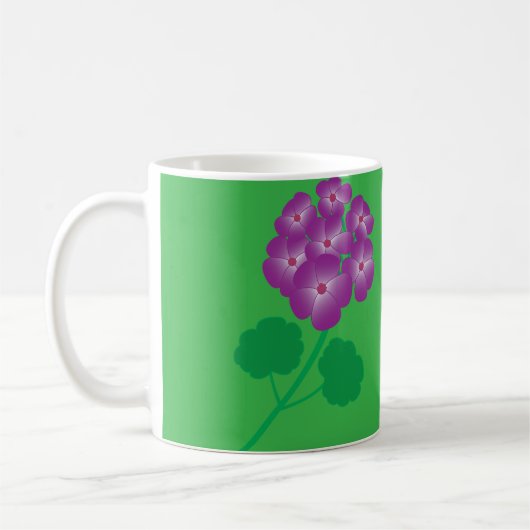 Geranium Flowers Koffiemok (Links)