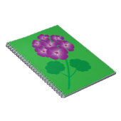 Geranium Flowers Notitieboek (Rechterzijde)