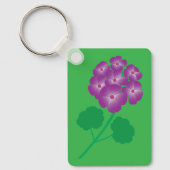 Geranium Flowers Sleutelhanger (Voorkant)