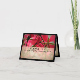 Geranium  Foto Sympathie Dank u OpmerkingC 6 Bedankkaart