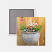 Geranium Gnome 03 Magneet (Voorkant / Achterkant)