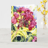 Geranium Kaart (Gele Bloem)