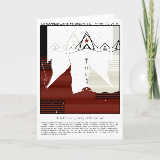 Geranium Lake-eigendommen Feestdagen Kaart (Voorkant)