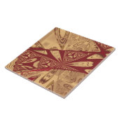 Geranium Red Abstracte Tegel Tegeltje (Zijkant)