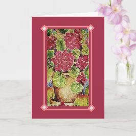 Geranium Roze Happy Moederdag Kaart