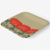  Geranium Trio - vettige floraal Papieren Bordje (Gebogen)