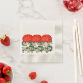 Geranium Trio - vettige floraal Servet (Insitu)