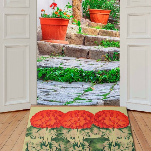  Geranium Trio - vettige flordoormat Deurmat