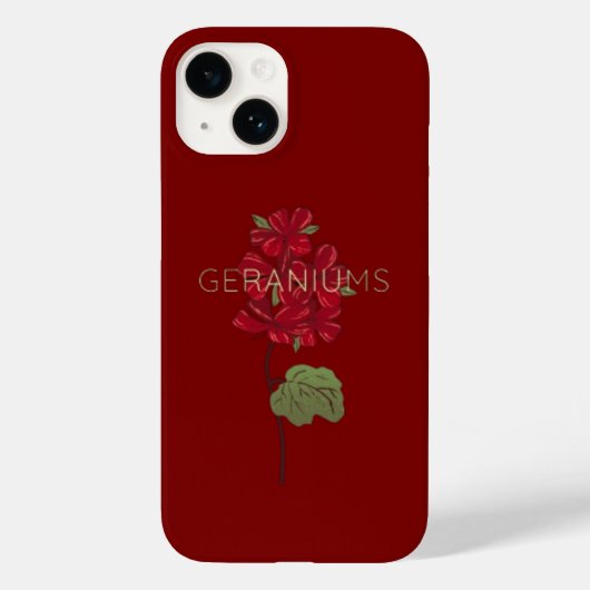 geraniumbloem Case-Mate iPhone case (Achterkant)