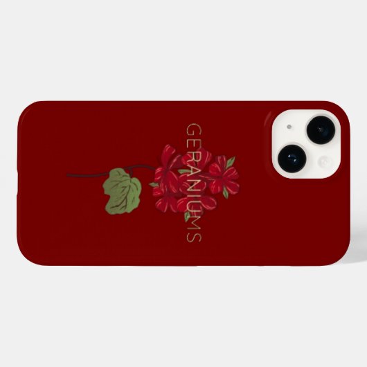 geraniumbloem Case-Mate iPhone case (Achterkant (horizontaal))