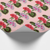 geraniums cadeaupapier (Hoek)