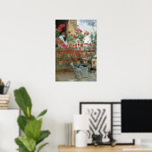 Geraniums door Childe Hassam, Vintage Impressionis Poster (Thuiskantoor)