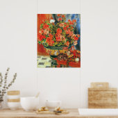 Geraniums en katten door Pierre Renoir Poster (Keuken)