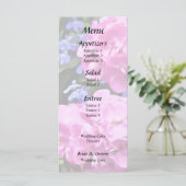 Geraniums en Maagdenpalm Menu (Staand voorkant)