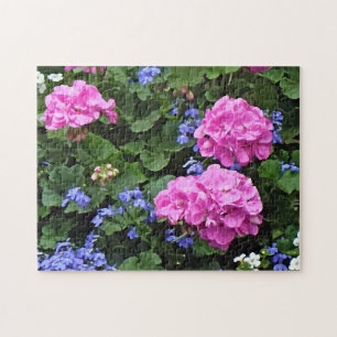 Geraniums en Periwinkle Legpuzzel