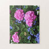 Geraniums en Periwinkle Legpuzzel (Verticaal)