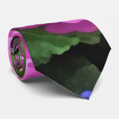 Geraniums en Periwinkle Stropdas (Opgerold)