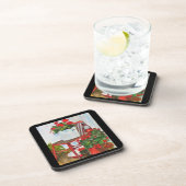 Geraniums, Fleurs, Dessous de verre (Côté Droit)