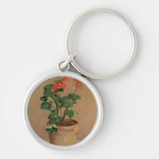 Geraniums in a Pot, c.1905 (olie op canvas) Sleutelhanger (Voorkant)
