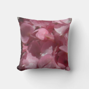 géraniums roses : oreiller rose clair presque uni