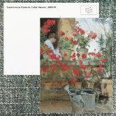 Geraniums van Childe Hassam,  impressionisme Briefkaart