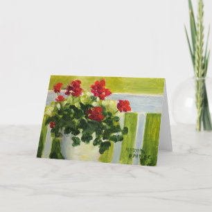 Geraniums voorportaal kaart