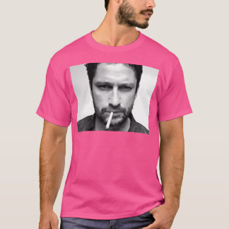 Gerard Butler Zwart Wit Portret T-shirt