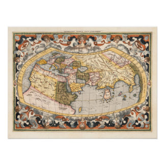 Gerard Mercator's Map of the World Poster Perfect Poster