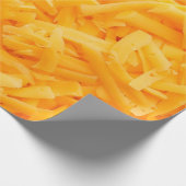 geraspte cheddar-uitzicht bovenaan cadeaupapier (Hoek)