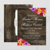 Gerber Daisies Fête des mariées Invitation Cartes (Devant / Derrière)