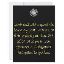 Gerber Daisy Faire-part de mariage