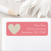  Gerber Daisy Heart Etiket (Insitu)