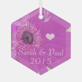 Gerber Daisy kerstversiering Glas Ornament (Voorkant)