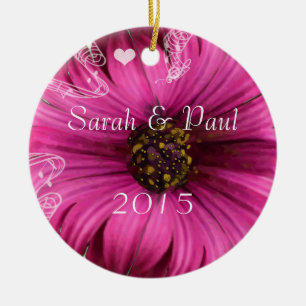Gerber Daisy kerstversiering Keramisch Ornament