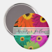 Gerber Daisy Mariage Magnets (Recto/Verso)
