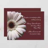 Gerber Daisy Wedding Kaart (Voorkant / Achterkant)