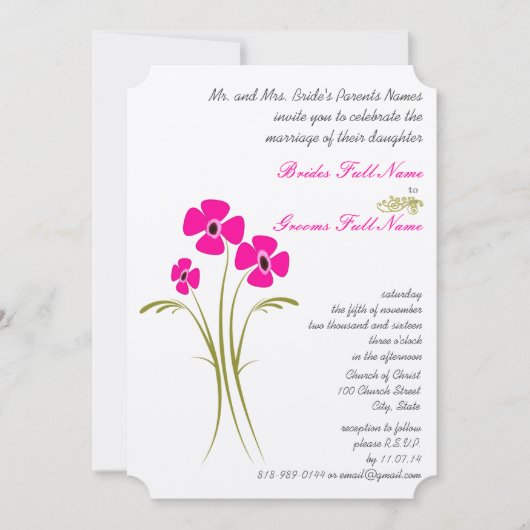 Gerber de la chaux de framboise Invitations de mar (Devant)