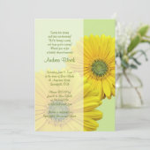 Gerber Jaune Daisy Green Bridal Douche Invitation (Debout devant)