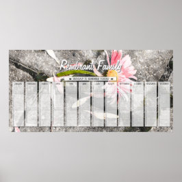 Gerber Madeliefje Aangepaste gezamenlijke verjaard Poster