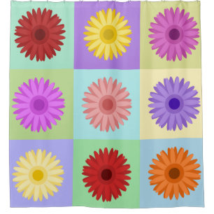 Gerbera 3x3 Daisy Design Douchegordijn