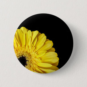 Gerbera Bloem Badge Ronde Button 5,7 Cm