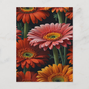 gerbera bloemen briefkaart