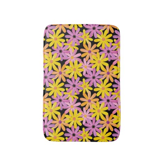 Gerbera-bloesem, achtergrond badmat (Voorkant Verticaal)