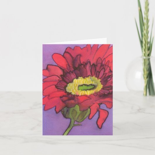 Gerbera Carte pour notes (Devant)