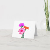 Gerbera Daisies Bonne carte d'anniversaire (Dos)
