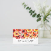 Gerbera Daisies brillante Fleurs Cartes de visite (Debout devant)