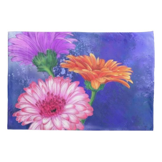 Gerbera Daisies Pillow Hoesje Kussensloop (Achterkant)